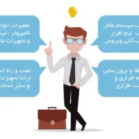 نصب ویندوز کامپیوتر و قطعات کامپیوتر در محل شما