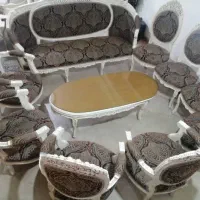 ست مبل استیل ۷ نفره +میزنهار خوری ۶ نفره +۲ میزبان|مبلمان خانگی و میز عسلی|تهران, بوستان شیان|دیوار