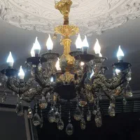 لوستر تمام برنز اصل ۱۶شاخه شیک و اصیل