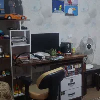 میزتحریر و کتابخانه