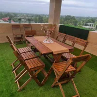 بزرگترین تولید کننده میزو صندلی چوبی  تاشو دکرمان