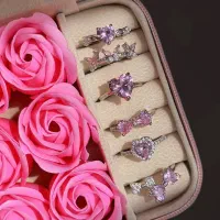 کالکشن انگشترهای صورتی