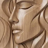 ساخت تابلو سفارشی چوب منبت دکور هدیه خاص صورت پیکر