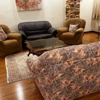 مبلمان 6 نفره با میز مستطیل شیشه ای اسلاید ششم|مبلمان خانگی و میز عسلی|تهران, قیطریه|دیوار