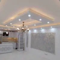 نقاشی ساختمان کناف وپاشش رنگ مشکی با ایرلس|خدمات پیشه و مهارت|مشهد, شهرک رازی (شهرک غرب)|دیوار