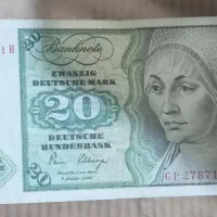 اسکناس  آلمان ۲۰ مارک اصل کمیاب وعتیقه و کلکسیونی