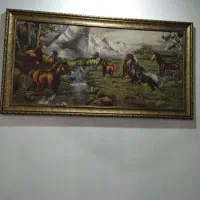 تابلو چراگاه اسب