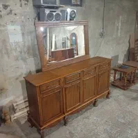 کنسول تلویزیون کلاسیک فرانسوی چوب طبیعی|بوفه، ویترین، کنسول|چهاردانگه (تهران), |دیوار