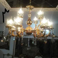 تعدادی لوستر برنجی ابطلا دسته دوم در حد نو|لوستر و چراغ آویز|مشهد, الهیه|دیوار