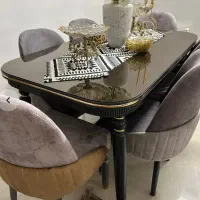 میز ناهار خوری ۶‌نفره|میز و صندلی غذاخوری|بندر گز, |دیوار