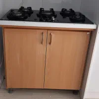 اجاق گاز اخوان رو میزی با کابینت تمام آلومینیوم