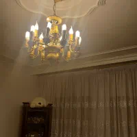 لوستر ۱۵شاخه برند نورسازان|لوستر و چراغ آویز|خوی, |دیوار