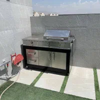 کبابپز استیل ۱۳۰ سانت+ شلعه و سرخ کن