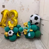 بادکنک  آماده پسرانه سبز توپ فوتبال