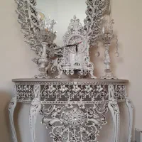 بوفه و آینه شمدان در حد نو|بوفه، ویترین، کنسول|قزوین, |دیوار