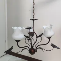 دو عدد لوستر برنزی
