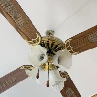 پنکه لوستری کار کرده