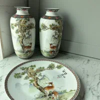 بشقاب و گلدان دکوری