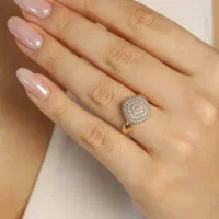 انگشتر فیوژن و گوشواره صلیب بدون اجرت|جواهرات|گرگان, |دیوار