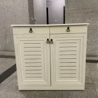 جا کفشی ام دی اف  سفید رنگ در حد نو