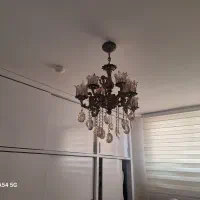 لوستر برنج ۴ شاخه ۸شعله