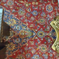 سلام دوعددفرش دستباف کارکرده قدیمی فروش فوری