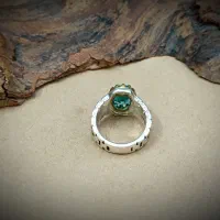 انگشتر نقره مردانه با نگین توپاز|بدلیجات|تهران, شوش|دیوار