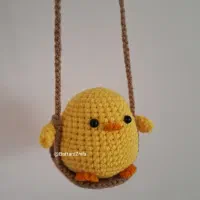 جوجه بافتنی آویز و جاکلیدی اش|اسباببازی بچه|شیراز, بعثت|دیوار