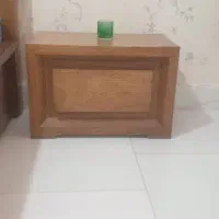 سرویس خواب چوبی در حد نو|تخت و سرویس خواب|بردسکن, |دیوار