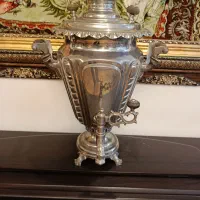 سماور زغالی روسی قدیمی بکر  سالم  ۵ لیتری