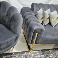 مبلمان 8نفره نو همراه میز وسط و عسلی میز غذاخوری