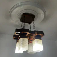 دو عدد لوستر سقفی ۴ شاخه