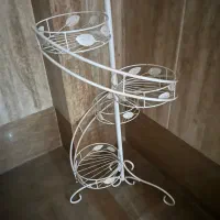 گلدان سفید ۴  طبقه