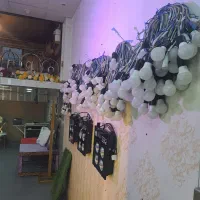 ریسه سفید و پرژکتور