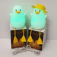 چراغ خواب سیلیکونی اردک هم کلاه دار هم بدون کلاه|چراغ خواب و آباژور|قم, چهل درخت|دیوار