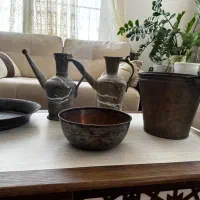 ست عتیقه مسی تزئینی