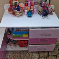 تخت و کمدملامینه کودک و نوجوان صورتی ۷ قطعه|تخت و صندلی بچه|مشهد, آبکوه|دیوار