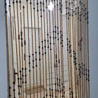 پرده ریسه ای مهره چوبی