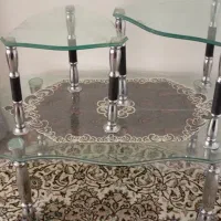 سلام دو عدد میز عسلی و یک جلو مبلی سالم و تمیز|مبلمان خانگی و میز عسلی|لواسان, |دیوار