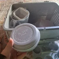 ظروف مسافرتی تعداد بالا باسبدوتمام متعلقات|ظروف نگهدارنده، پلاستیکی، یک‌بارمصرف|بندر انزلی, طالب آباد|دیوار