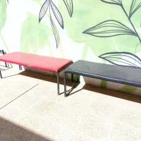 نیمکت اهنی با روکش چرمی