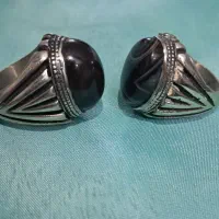 دو عدد انگشتر عقیق سلیمان