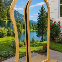 آینه قدی چوبی