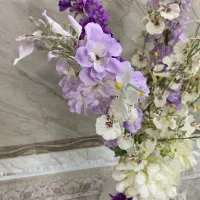 گل مصنوعی به همراه گلدان|گل مصنوعی|قم, انسجام|دیوار