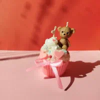 شمع فانتزی کیک تک و عمده بصورت گیفت