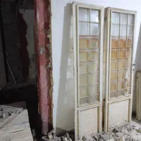 درب دو لنگ و دو عدد پنجره|مصالح و تجهیزات ساختمان|ایلام, |دیوار