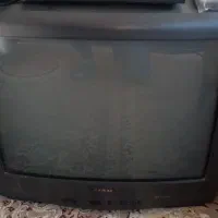 تلوزیون ومیز تلوزیون شیشه ایی