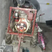 تیلر زنی و شخم زیر درختان با تیلر 10  و12    اسب