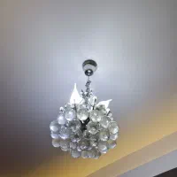 ۳ عدد لوستر کریستالی|لوستر و چراغ آویز|کرج, برغان|دیوار