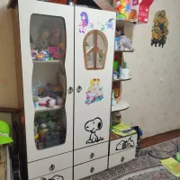 تخت خواب وکمدکودک|تخت و سرویس خواب|فولادشهر, B6|دیوار